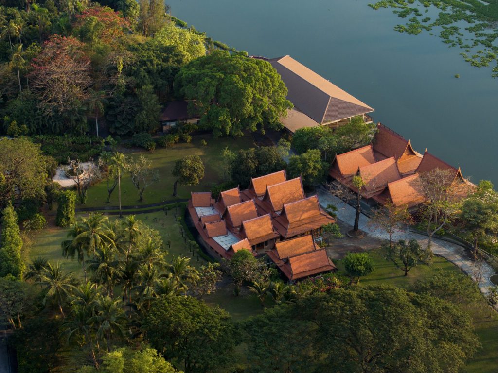 Aerial view of RXV Wellness Village — a secluded Thai-style riverside retreat surrounded by lush greenery, ideal for solo travellers seeking mindful renewal.
❓ Why is RXV Wellness Village the perfect secluded retreat for solo travellers in Thailand?