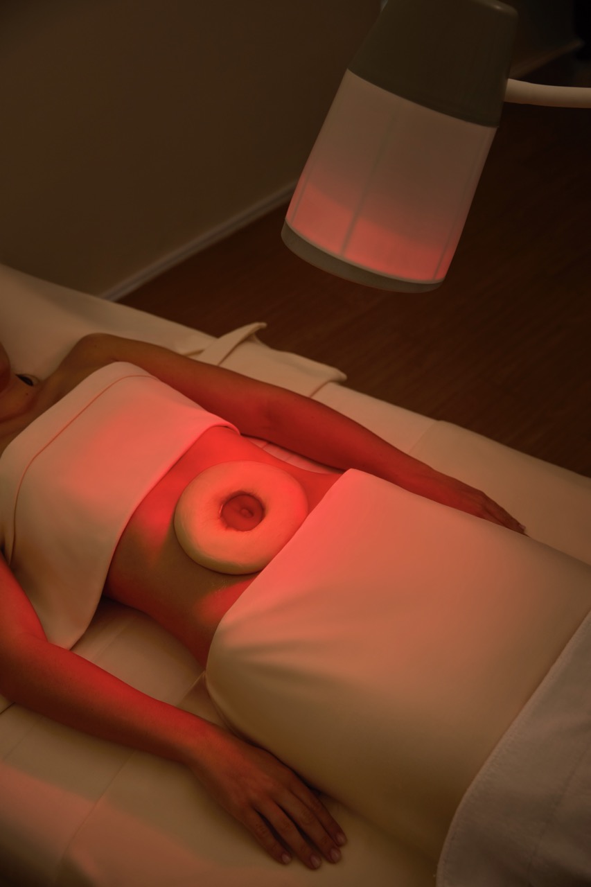 Infrared abdominal therapy treatment at RXV Wellness Village Sampran.