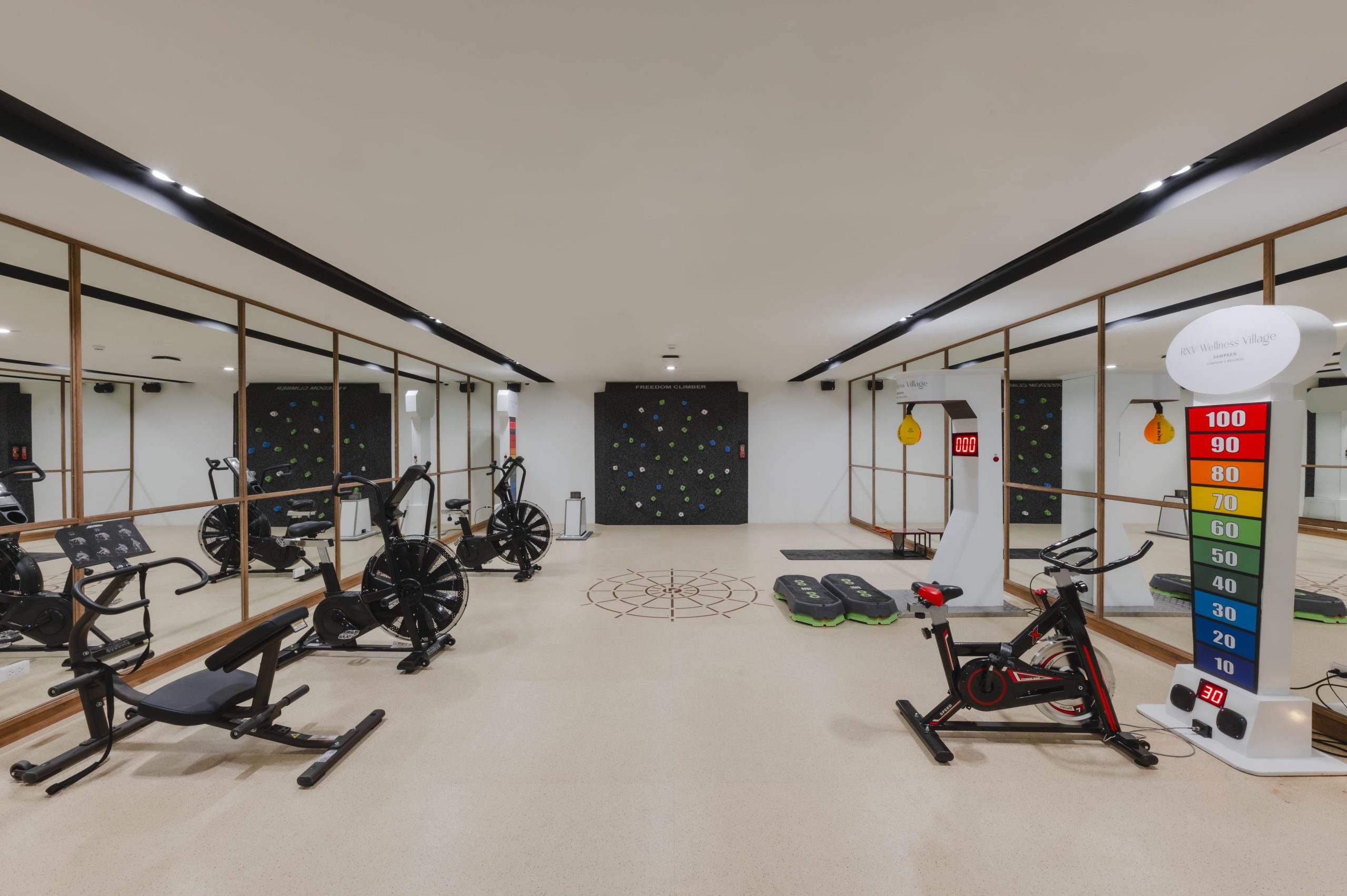 Wellness gym and fitness studio at RXV Wellness Village Sampran.