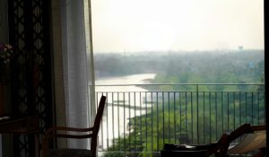 River view from a serene guest room at RXV Wellness Village Sampran.